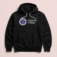Hoodie AMHERST College University Mastachusetts Unisex Sweater Fleece Black Cloth