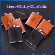 Beusia Hip Flask Alcohol Wine Whiskey Bottle Funnel 7Oz Stainless Steel Whiskey Hip Flask