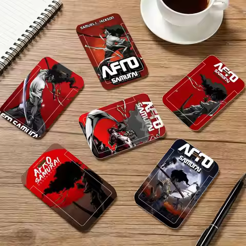 Afro Samurai Anime ID Card Holder Neck Strap Pendant Door Badge Holder Lanyards Keychain Work Creden