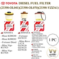 🚗 PENAPIS BAHAN BAKAR DIESEL TOYOTA DIESEL FILTER (23390-OL041)(23390-OL070)(23390-YZZA1) HILUX FORT