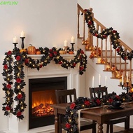 CAITLYN Halloween Maple Leaf Rose Vine, Gothic Style Maple Leaves Maple Leaf Garland, Fireplace Life
