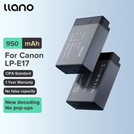 LLANO Canon LP-E17 กล้องดิจิตอลเครื่องชาร์จแบตเตอรี่สำหรับ EOS750D EOS760D EOS00D EOS200D EOS770D EOSM3 EOSM5 EOSM6 RP 760D 200DII 77D 800D 850D EOS-X8I M6