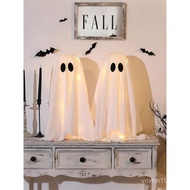 E 7017 New Style Cross-Border Foreign Trade Shipping 2 Pieces Halloween Decorations Ghost with Strin