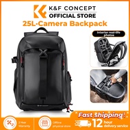 K&F CONCEPT 25L Beg Lelaki Lightweight Water-Resistant Camera Backpack for Urban&Travel Photography