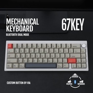 V65 V2 Dual Model Hot Swap Mechanical Keyboard 65% Gasket Mount Gaming Keyboard with Aluminum CNC Case