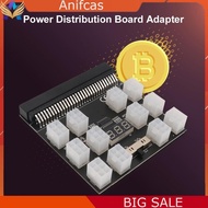 Anifcas 1200W PSU Breakout Board 12 Ports ATX 6 Pin for DPS-800GB 1200FB 1200QB A