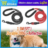 1.5M Tali Tuntun Anjing Besar GLOWING Dog Harness Nylon Reflektif Tali Penuntun Tuntunan Kuat Hewan 