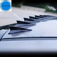 haostont 10Pcs Rear Roof Shark Fins Spoiler Wing Kit Universal Car Roof Spoiler Bumper Spoiler Shark