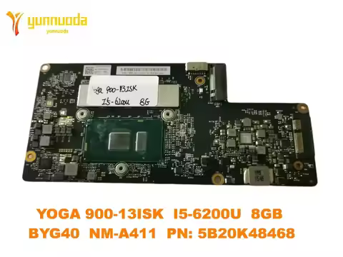 NM-A411 for Lenovo Yoga 900-13ISK Laptop motherboard with I5-6200U CPU 8GB RAM BYG40 PN 5B20K48468 1