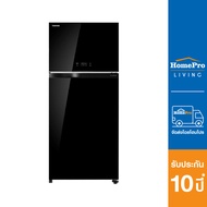 [ส่งฟรี] HomePro ตู้เย็น 2 ประตู  GR-AG66KA(XK) 21.5 คิว กระจกดำ อินเวอร์เตอร์ แบรนด์ TOSHIBA