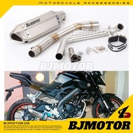 Motorcycles akrapovic modified muffler YZF R15 V1 V2 MT15 R125 2008-2017 R15 exhaust pipe