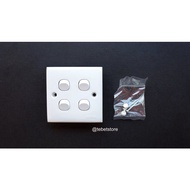 MATA 4 EYE SWITCH / QUADRUPLE /QUARTET BRAND CLIPSAL SCHNEIDER WHITE