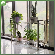 Stainless steel flower stand plant rack gardening rack indoor waterproof 202 stainless steel balcony