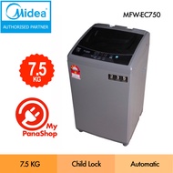 Midea/Morgan Top Load Auto Washer Washing Machine (7kg / 7.5kg) MFW-EC750 , MWM-7 , MA100W75