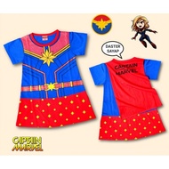 CAPTAIN MARVEL GIRLS COSTUME CAPTAIN MARVEL GIRLS DRESS