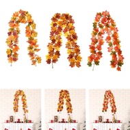 Artificial Maple Vine Garland Maple Leaf Fall Garland Hanging Vine Autumn Decoration Reusable Fabric
