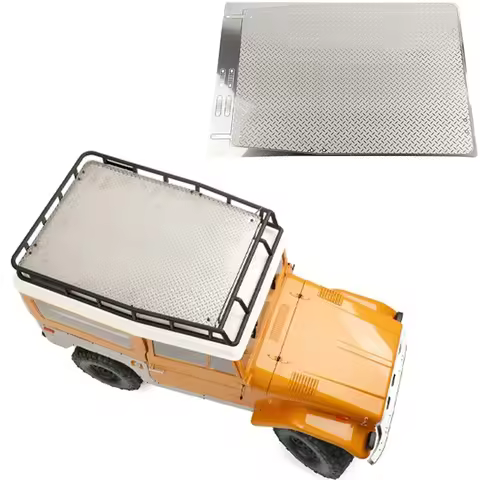 1pcs Metal Anti-slip Plate Luggage Rack Bottom Plate for 1/10 RC Crawler Car Traxxas FMS FJ40 Access