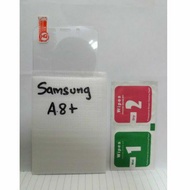Tempered Gorilla Glass Samsung A8+ A8 Plus festive Glass
