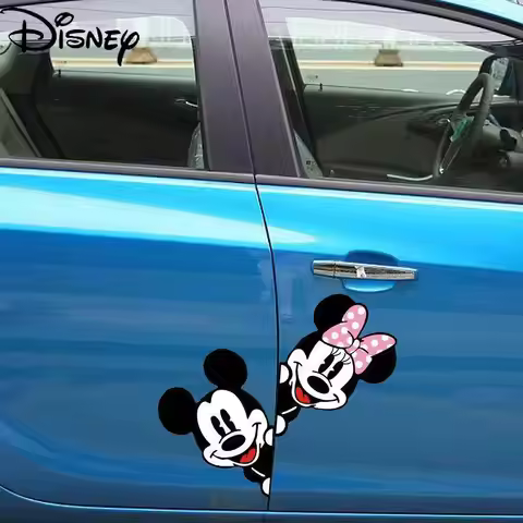 Disney Cartoon Mickey Mouse Car Car Sticker Scratch Cover Door Sticker Personality Mickey Mouse Crea