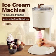 Ice cream Machine Fully Automatic Mini Fruit Ice Cream Maker for Home Electric DIY Kitchen Household Use Fruit Dessert 1L 220V