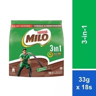(FOC shipping W.M) MILO 3 in 1 (18 sticks x 33 g)