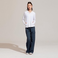 不可退換 /涼感防曬連帽外套-亮白