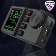 MUSLADY อิเล็กทรอนิกส์ Metronome 40-208BPM Backlit จอแสดงผล LCD Digital Metronome Tuner สำหรับกีตาร์