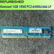 (Refurbished) Ramaxel 1GB 1RX8 PC2-6400U-666 LF
