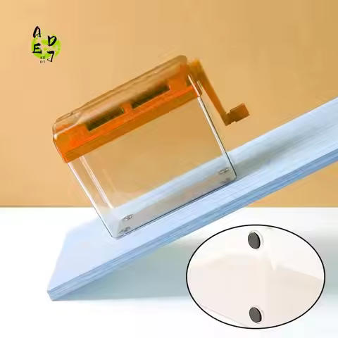 AED7-Hand Crank Paper Shredder Mini Document Paper Cutting Tool Receipts Ticket Bill Cutting Machine