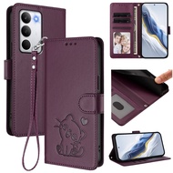 Casing for Realme C85 C85 Pro C75 5G C75X C75 4G C73 C71 4G Realme 15X 14X 5G Cute Cartoon Cat Flip