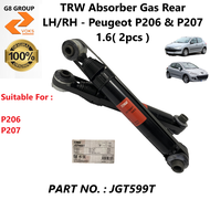TRW Absorber Gas Rear LH/RH - Peugeot P206 & P207 1.6 ( JGT599T )-2pcs