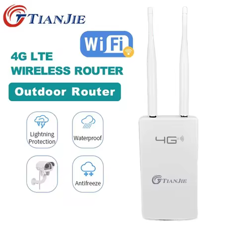 Waterproof Outdoor 4G LTE Wireless Wifi Router CPE905 150Mbps RJ45 LAN WAN SMA Antenna SIM Card Slot