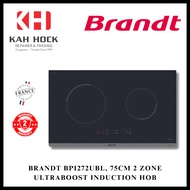 BRANDT BPI272UBL 75CM 2 ZONE ULTRABOOST INDUCTION HOB + 2 YEARS WARRANTY
