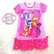 Baju dress anak perempuan little pony jumbo real pict // daster anak perempuan //baju kuda poni