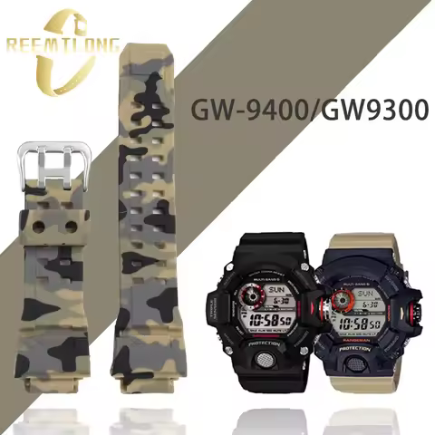 Silicone rubber watch strap 16mm Convex joint black red orange blue green beige watchband For CASIO 
