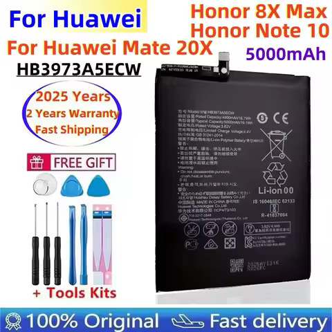100% Orginal HB3973A5ECW HB4073A5ECW 5000mAh Battery For HUAWEI Honor 8X Max/Honor Note 10 /Mate 20X