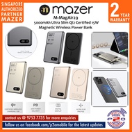 Mazer M-MagAir29 5000mAh Qi2 Certified 15W Ultra Slim Magnetic Wireless Power Bank