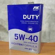 Oli mobil diesel FK DUTY SAE 5W-40 CRDi API CJ-4 kemasan galon (4liter)