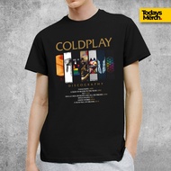 Todays Merch / Britpop Band T-Shirt / Coldplay Discography