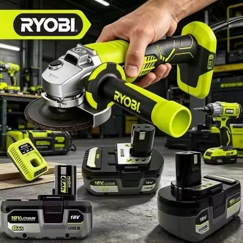 RYOBI One+ P108 18V Rechargeable Li-ion Battery, Original Quality, Ideal Power Supply for P104 P107 