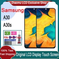 Original AMOLED For Samsung Galaxy A30 A30s LCD Display Touch Screen With Frame Replacement