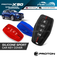 [𝐊𝐄𝐘 𝐂𝐎𝐕𝐄𝐑] PROTON X90 Silicone Sport Sarung Kunci Accessories Accessori Car Bodykit Key Casing Remo