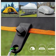 WARBASE Flysheet Clip Camping Tent Clip Fly Tarp Clamp Tarpaulin Clips Canvas Cloth Buckle Awning Wind Rope Clip 7369