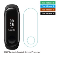 5ชิ้น HD ฟิล์มป้องกันรอยขีดข่วนป้องกันหน้าจอสำหรับ Xiaomi Miband Mi Band 4 2 3 5 6