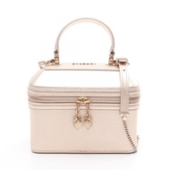 【二手】BVLGARI(Bulgari) Serpenti 手袋、珠寶盒、粉金皮革、Serpenti 化妝包、女士、二手