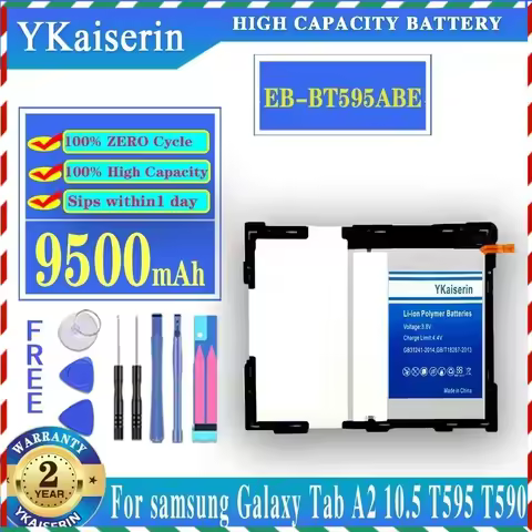 Replacement Battery EB-BT595ABE For Samsung Galaxy Tab A2 10.5 SM-T590 T595 9500mAh