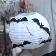 NIGEL Halloween Paper Lantern,  Product Foldable Halloween Ghost Glowing Lantern, Creative White DIY