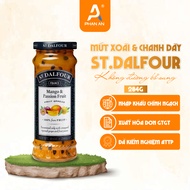 Mango jam & passion fruit St Dalfour 284g, Phan An fruit jam, St Dalfour brand sugar-free breakfast 