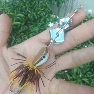 Umpan Pancing Casting Lure Mini Slater Sleter Buzzbait Buzz Bait Basbet Toman Gabus Kerandang 12 Gra