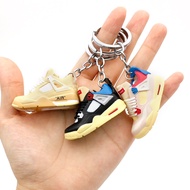 aj4Generation union Basketball Shoe Keychain Trendy Co-branded Bag Pendant Accessories3D 3D Shoe Key